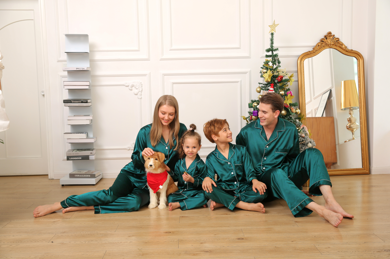 Satin Feel 100% Polyester Family PJ Sets