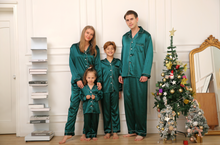Load image into Gallery viewer, Satin Feel 100% Polyester Family PJ Sets

