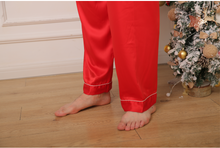 Load image into Gallery viewer, Satin Feel 100% Polyester Family PJ Sets
