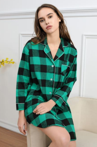 Plaid Night Shirt Button Down - BUY-IN