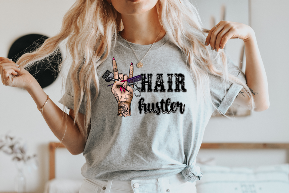 Hair Hustler Hand DTF Transfer - 391