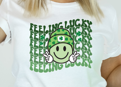 Feeling Lucky Smiley DTF Transfer - 969