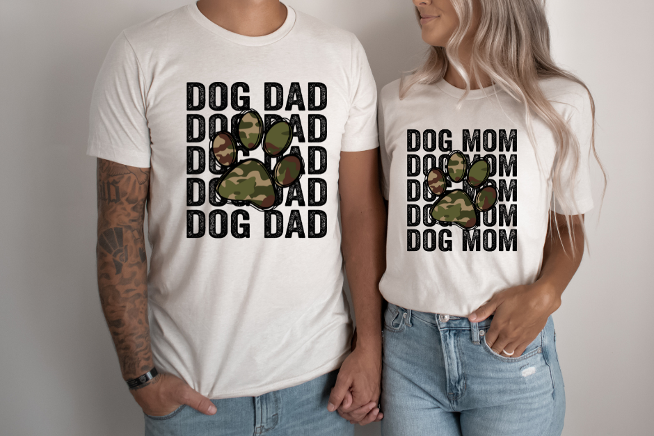 Dog Mom Camo DTF Transfer - 721