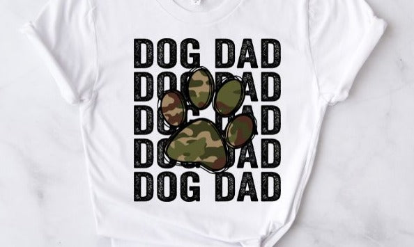 Dog Dad Camo DTF Transfer - 718