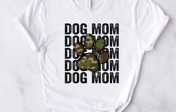 Dog Mom Camo DTF Transfer - 721