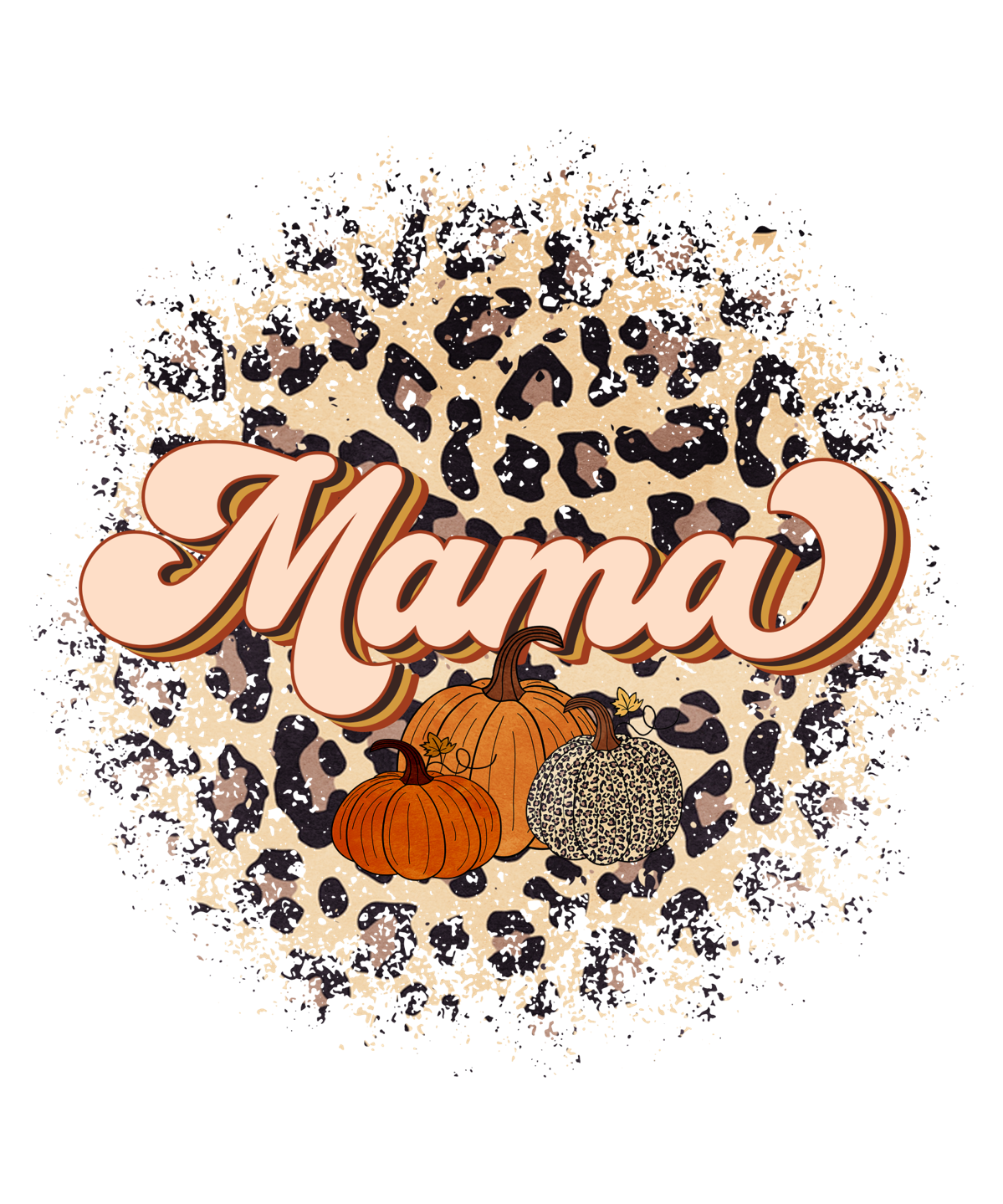 Mama Leopard Pumpkin DTF Transfer - 164