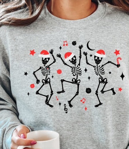 Dancing Christmas Skelly DTF Transfer - 633