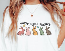 Load image into Gallery viewer, Happy Hoppy Teacher DTF Transfer - 1066
