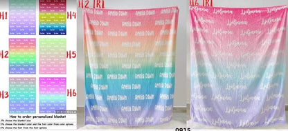 Customized Name Blankets - PRE-ORDER