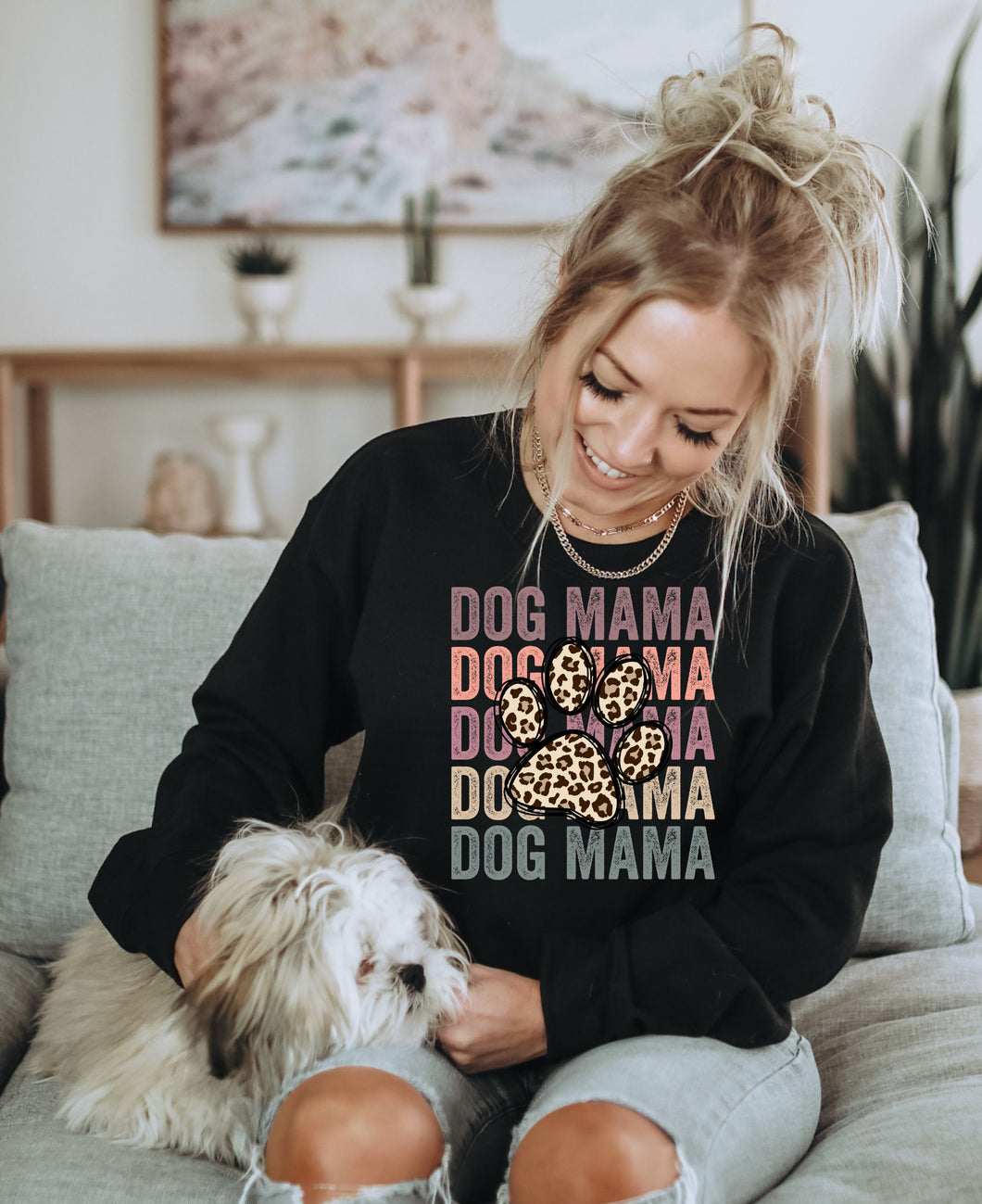 Dog Mama Colourful DTF Transfer - 405