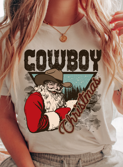 Cowboy Christmas DTF Transfer - 751