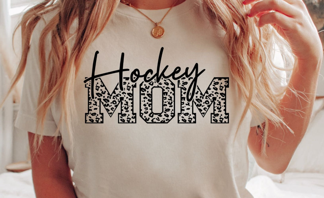 Hockey Mom Leopard DTF Transfer - 700