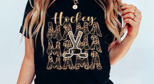 Load image into Gallery viewer, Hockey Mama Repeat Gold DTF Transfer - 682
