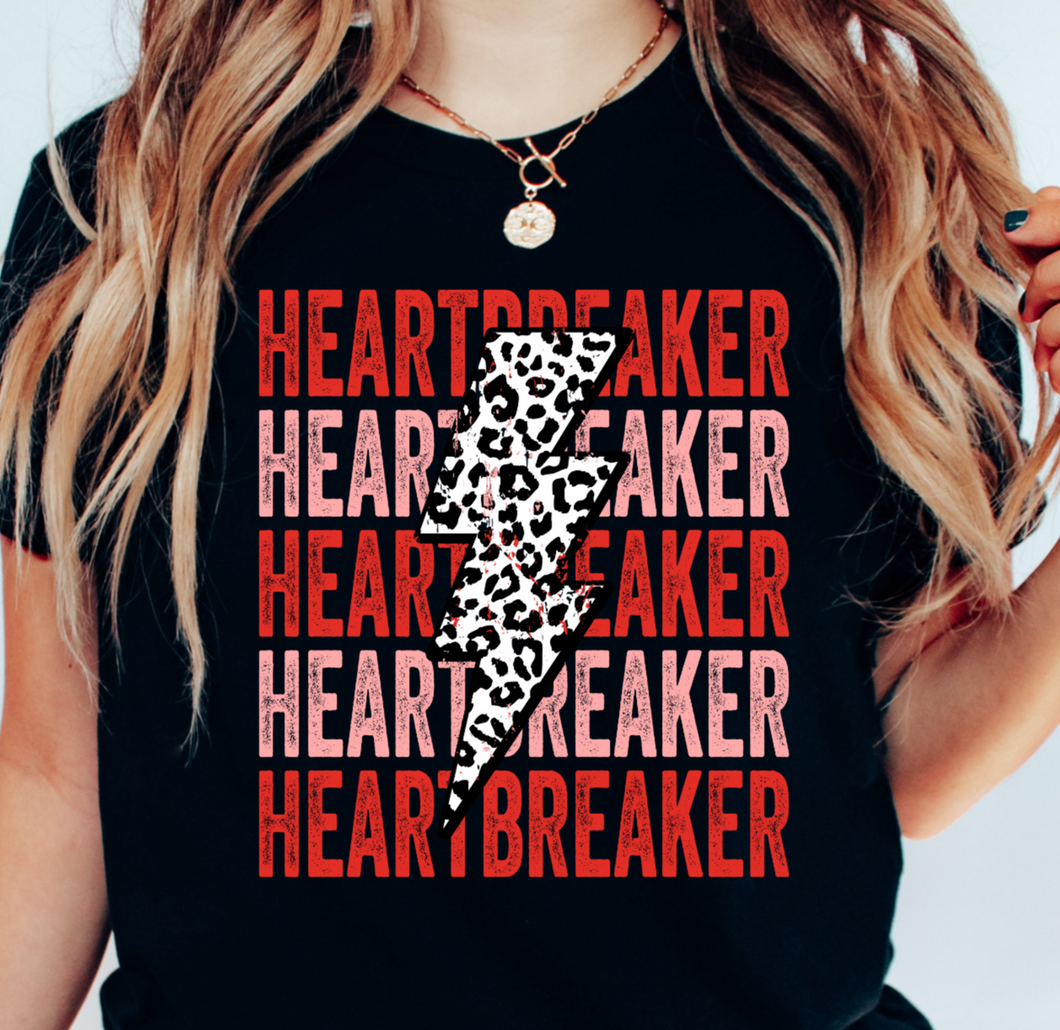 Heart Breaker Lightening Repeat DTF Transfer - 828
