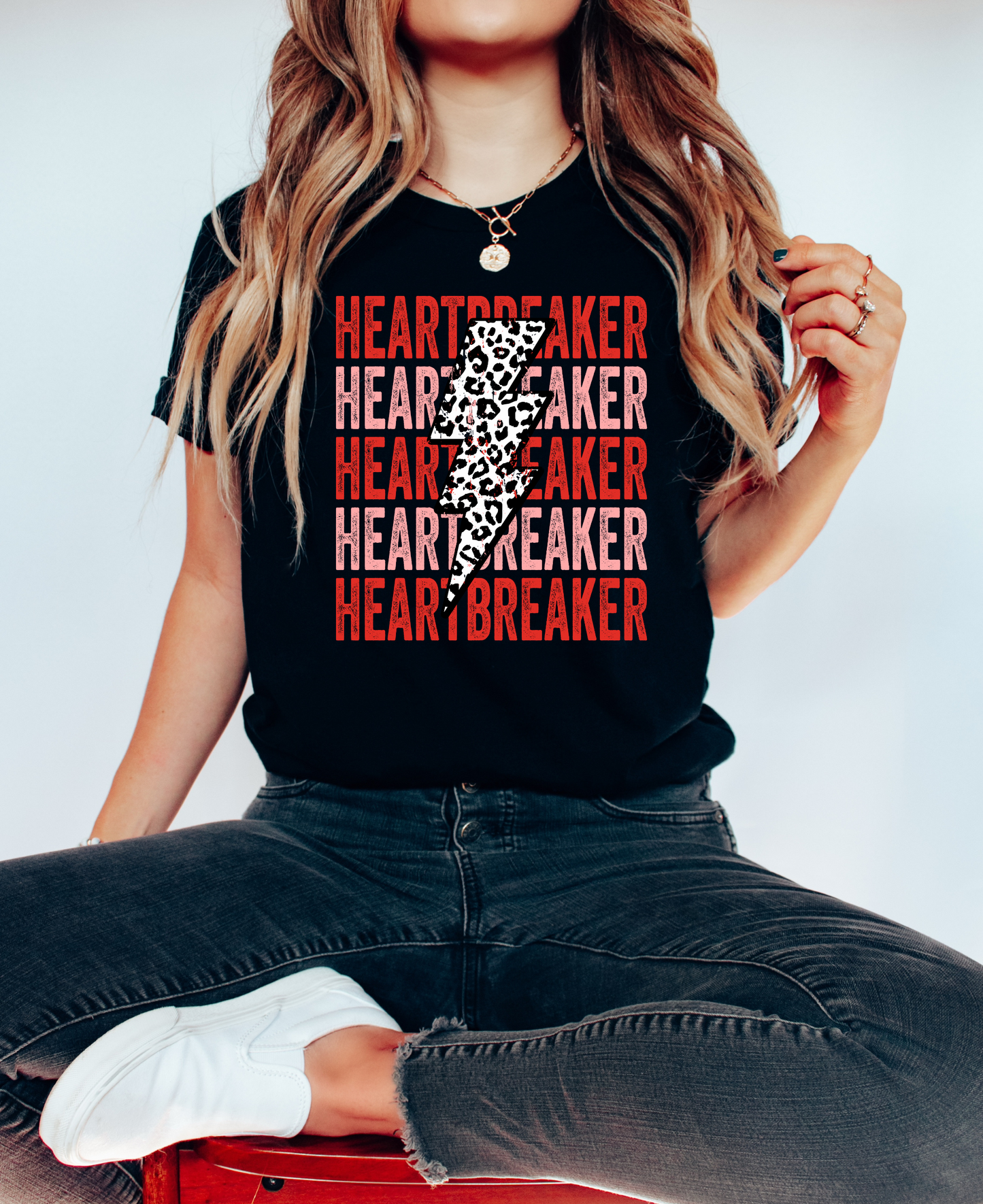 Heart Breaker Lightening Repeat DTF Transfer - 828