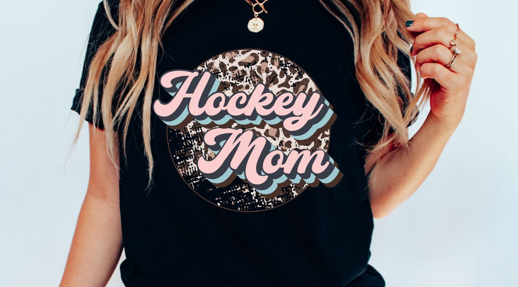 Hockey Mom Leopard DTF Transfer - 664