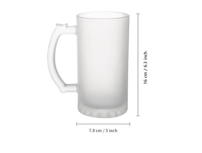 16oz Frosted Beer Stein for Sublimation - In stock