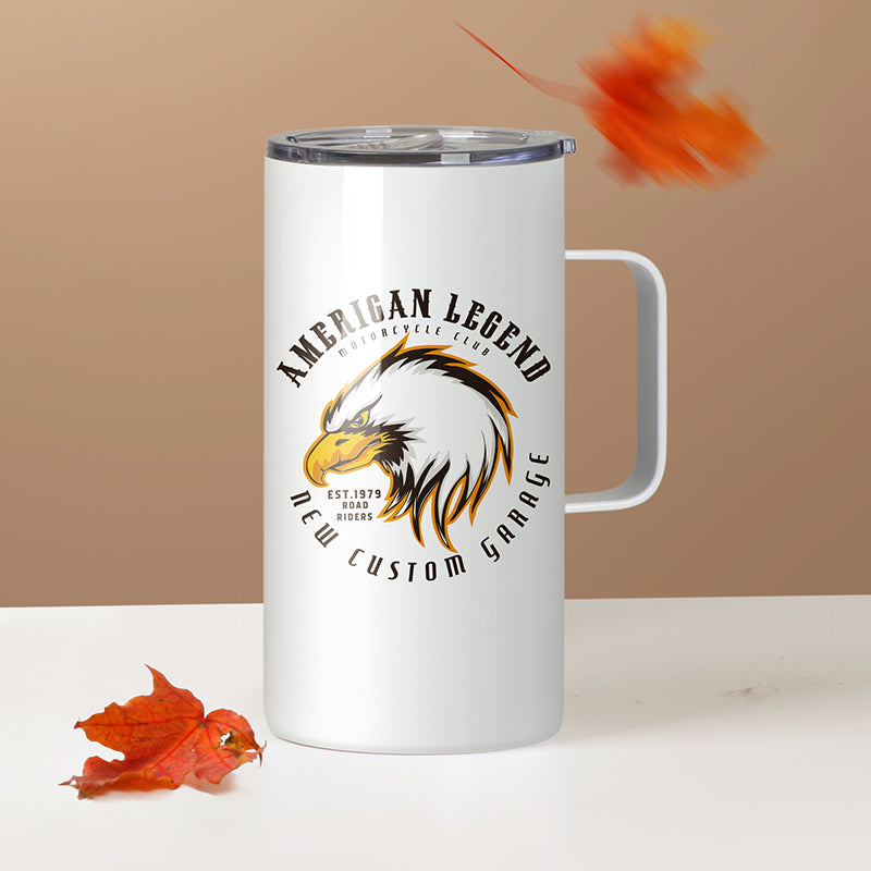 20oz with handle Handle Straight Sublimation Tumbler (wide version)