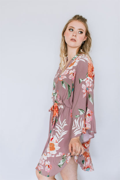 Floral Cotton Ruffle Robe - BI-WEEKLY BUY-IN