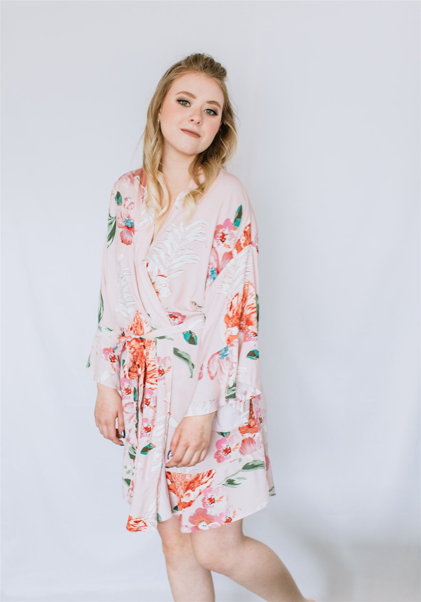 Floral Cotton Ruffle Robe - BI-WEEKLY BUY-IN