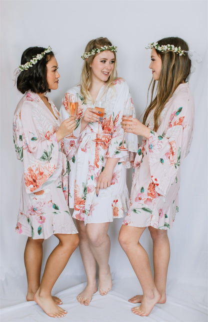 Floral Cotton Ruffle Robe - BI-WEEKLY BUY-IN