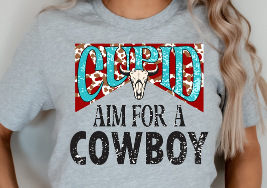 Cupid Aim For A Cowboy DTF Transfer - 799