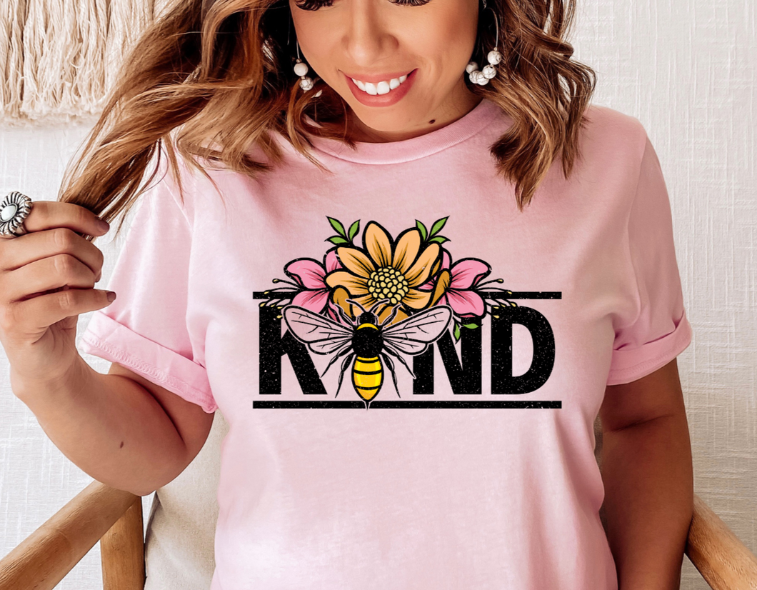 Bee Kind Floral DTF Transfer - 951