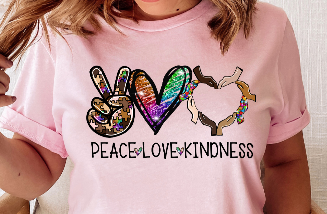 Peace Love Kindness DTF Transfer - 879
