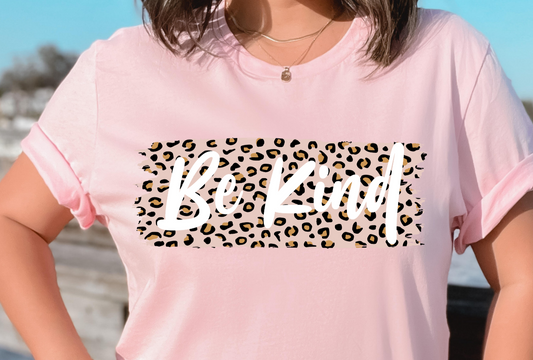 Be Kind Leopard DTF Transfer - 936