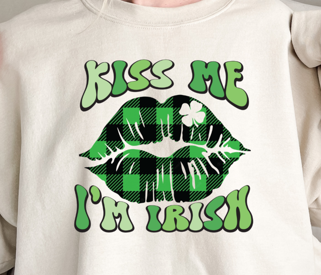 Kiss Me I'm Irish DTF Transfer - 970