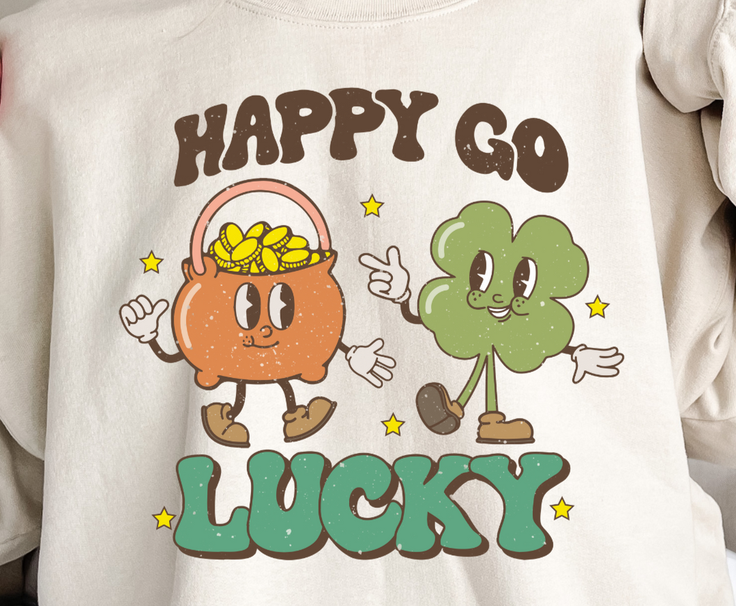 Happy Go Lucky DTF Transfer - 1003