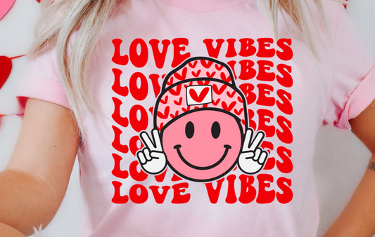 Love Vibes Happy DTF Transfer - 837