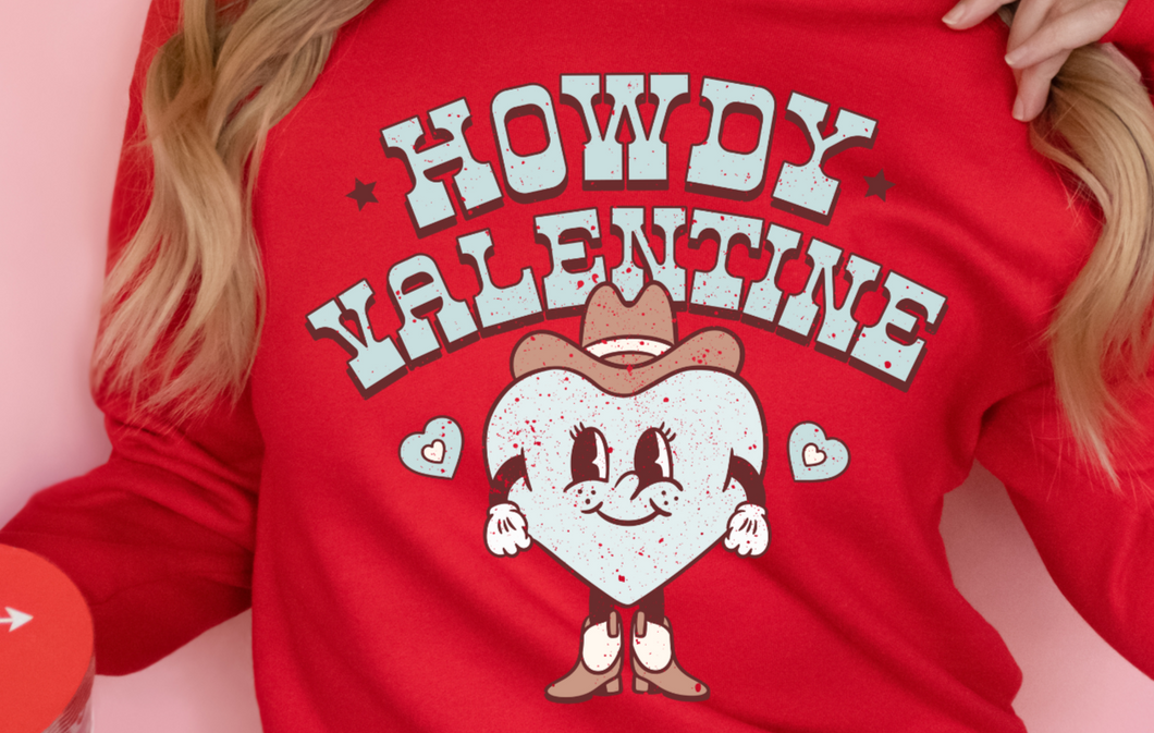 Howdy Valentine DTF Transfer - 794