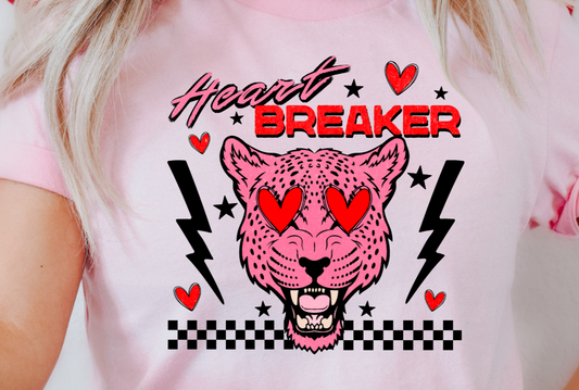 Heart Breaker Leopard DTF Transfer - 776