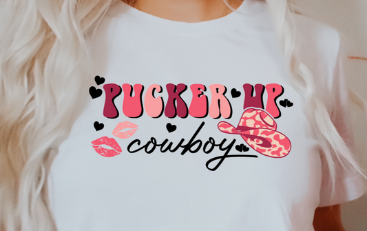 Pucker Up Cowboy DTF Transfer - 858