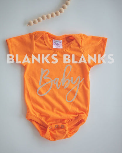 Baby Onesie Digital Download - Mockup Orange