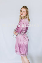 Load image into Gallery viewer, Brushed Satin Lace Edge Robes - Bi-Weekly Buy In
