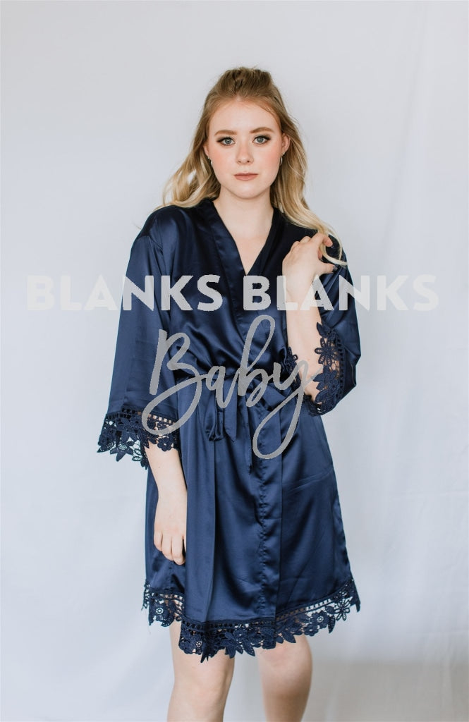 Brushed Satin Lace Edge Robes - Bi-Weekly Buy In