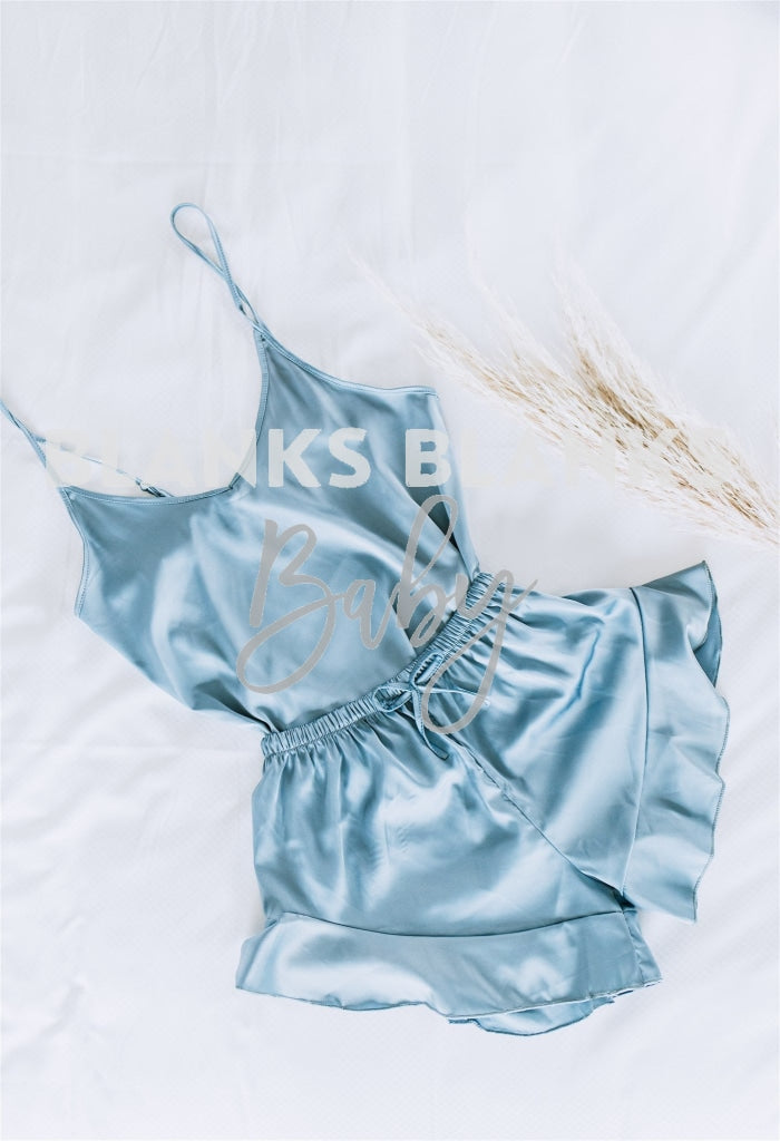 Cami Set With Ruffle - Digital Mockup Image 15 Robes