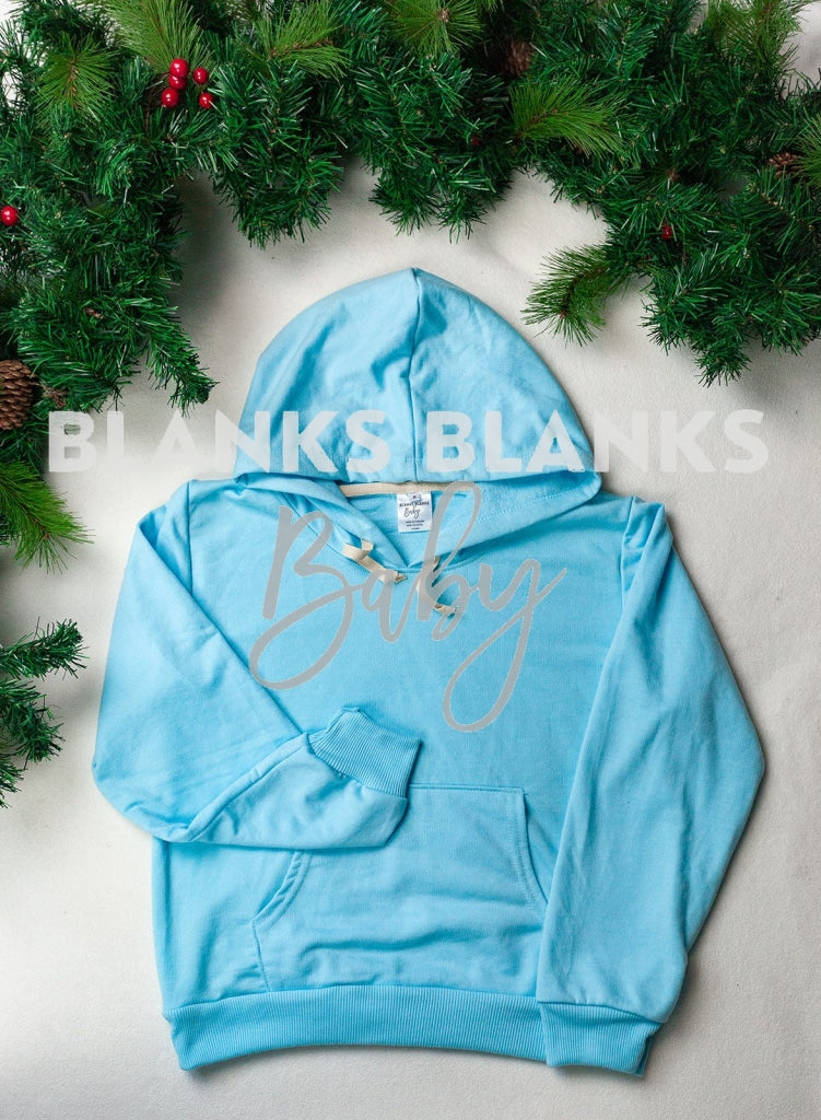 Christmas Theme Kids Hoodie Digital Download - Mockup Blue