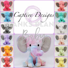 Load image into Gallery viewer, Coloured Elephant Plush - In Stock
