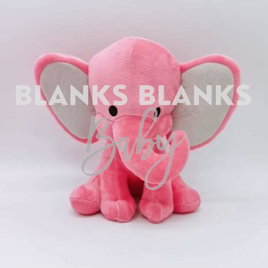 Coloured Elephant Plush - In Stock Coral