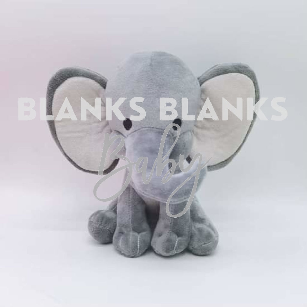 Coloured Elephant Plush - In Stock Grey