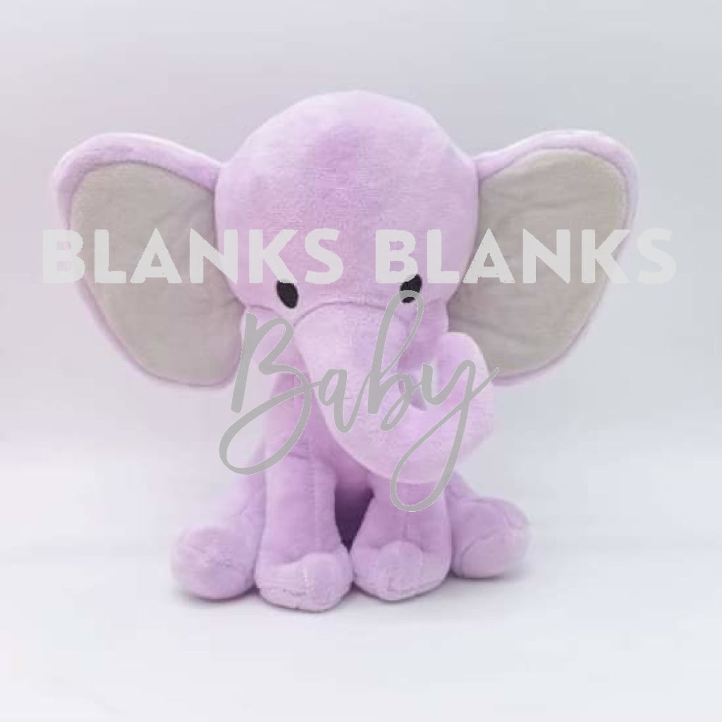 Coloured Elephant Plush - In Stock Lilac