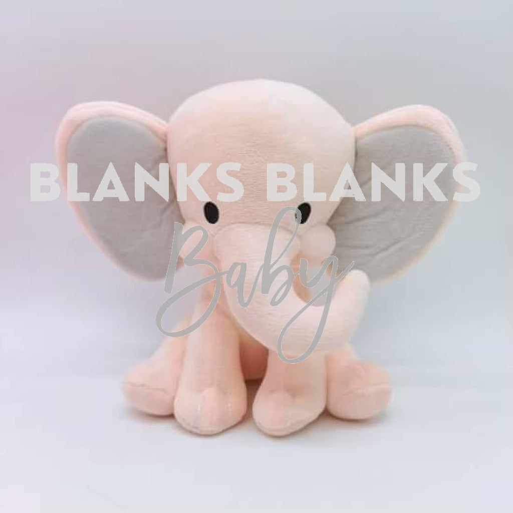 Coloured Elephant Plush - In Stock Peach