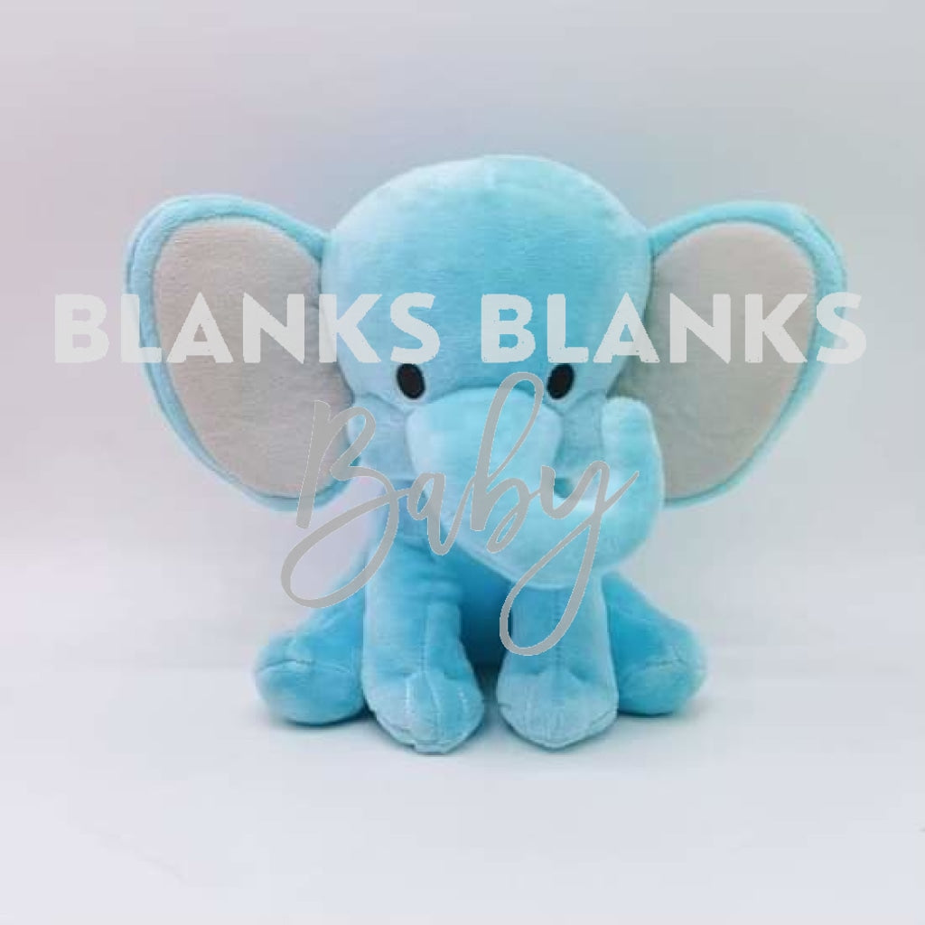 Coloured Elephant Plush - In Stock Sky Blue