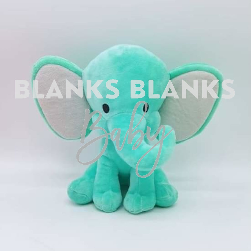 Coloured Elephant Plush - In Stock Teal