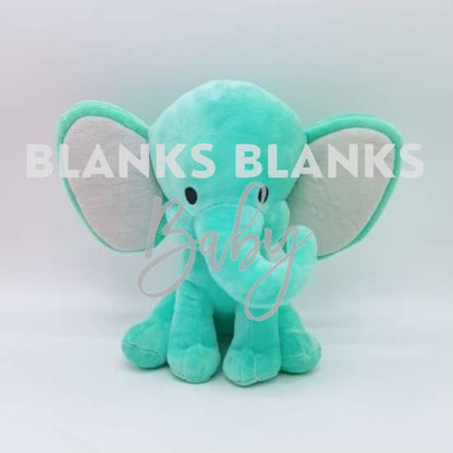 Coloured Elephant Plush - In Stock Teal