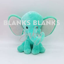 Load image into Gallery viewer, Coloured Elephant Plush - In Stock Teal
