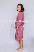 Load image into Gallery viewer, Cotton Lace Robes - Bi-Weekly Buy-In Dusty Pink / Kids 4
